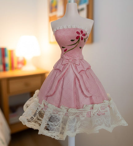 Elbiseli Kadın Metal Takı Standı