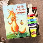 Ksilofon Müzik Aleti & Akıllı Tilkinin Masalı & Play-Doh Oyun Hamuru Hediye Seti