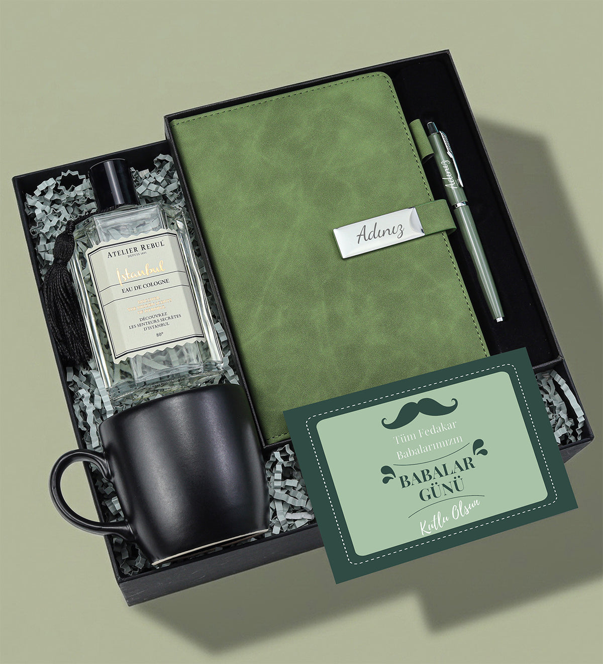 Atelier Rebul İstanbul Kolonya Defter Kalem Set Kupa Hediye Seti