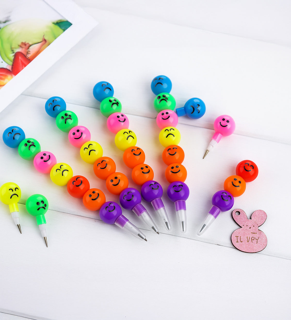 Yumurtlayan Kalem & Matematik Küpü & Lolipop Mini Hediye Seti (5 Adet)