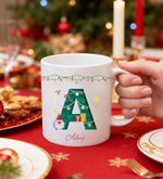 Kişiye Özel Baskılı Kupa & Geyikli Mum & Kar Küresi Hediye Seti