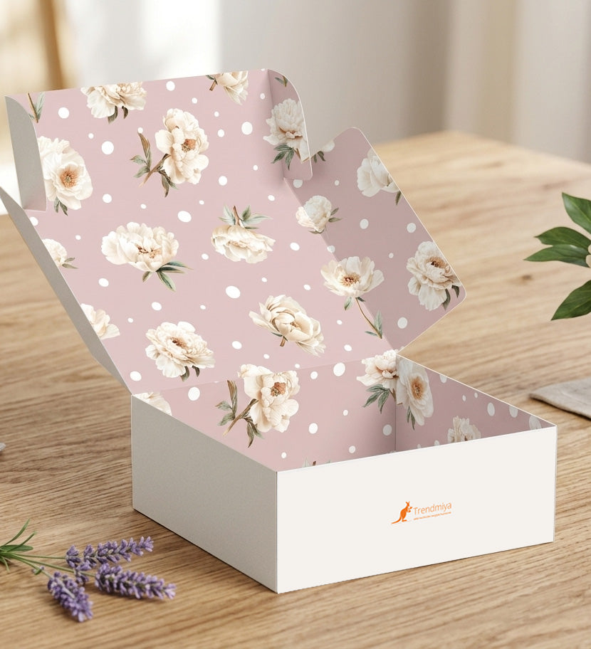 Çiçek Tasarım Kutu (10 Adet)