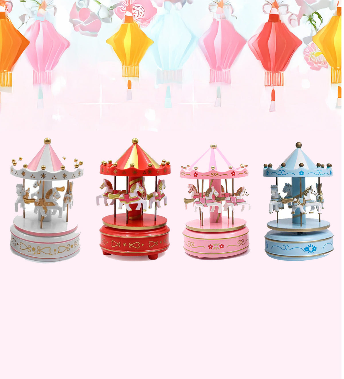 Motto Yastık & Atlı Karınca Müzik Kutusu & T Kupa Hediye Seti