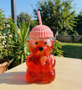 Bearista Pipetli Ayıcık Cam Bardak