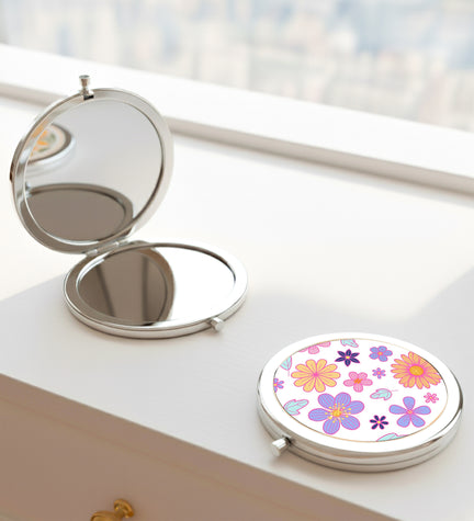 Mor Çiçek Tasarım El Aynası