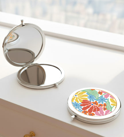 Renkli Tasarım El Aynası