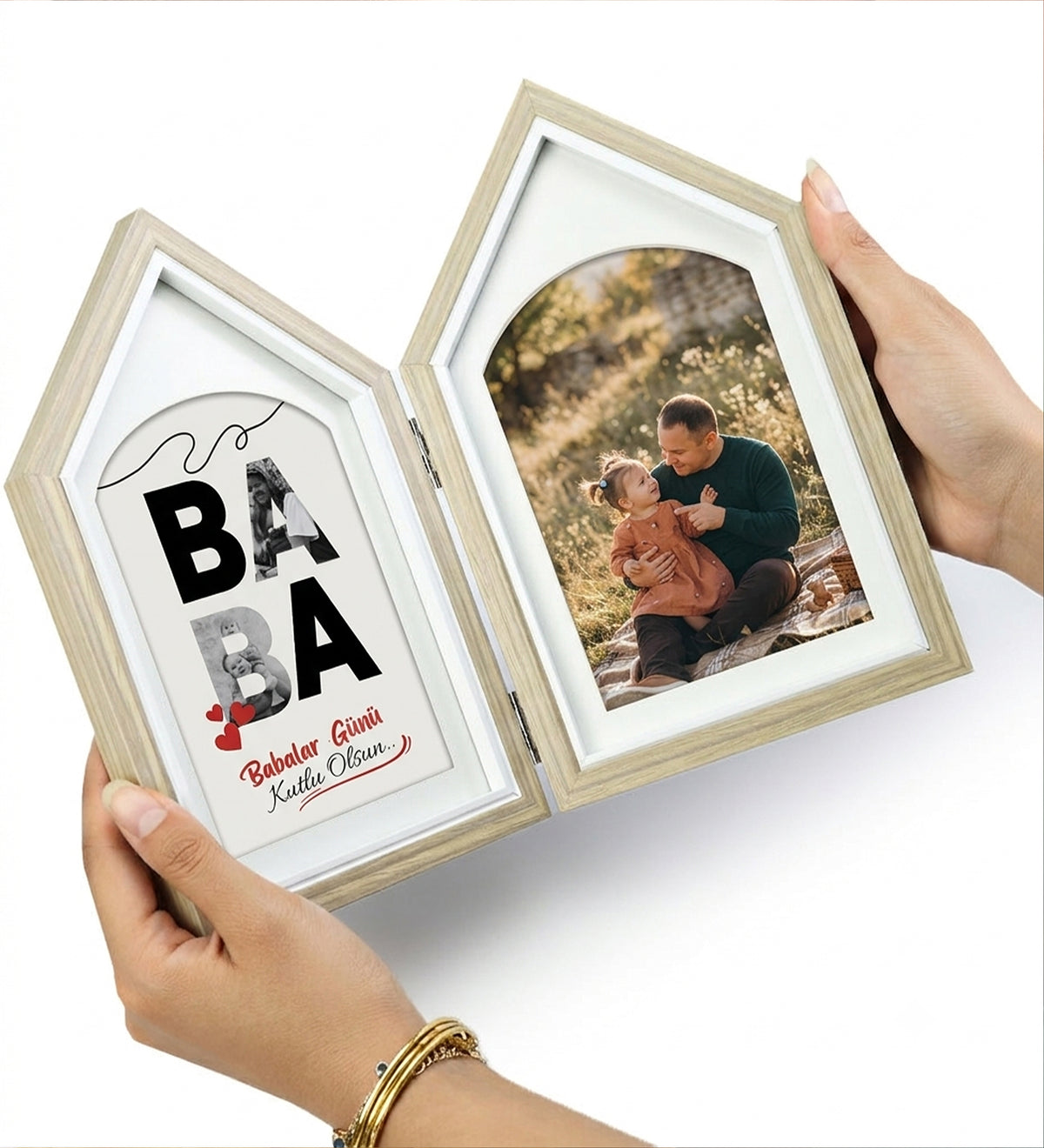 Babalar Gününe Özel Ahşap Ev Çerçeve