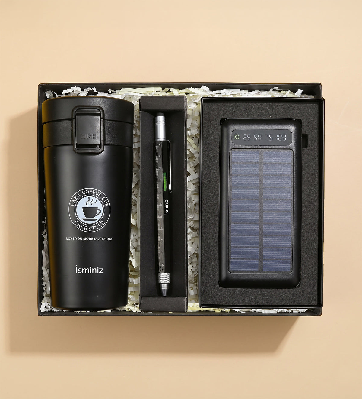 Termos Kalem Powerbank Erkeğe Hediye Seti