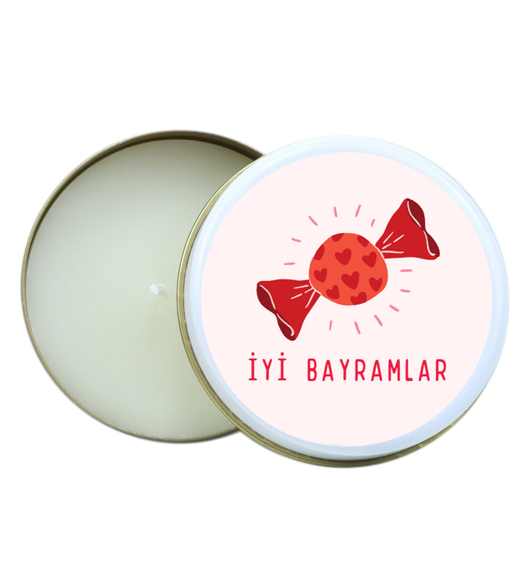 Bayram Tasarım Metal Kutulu Mum