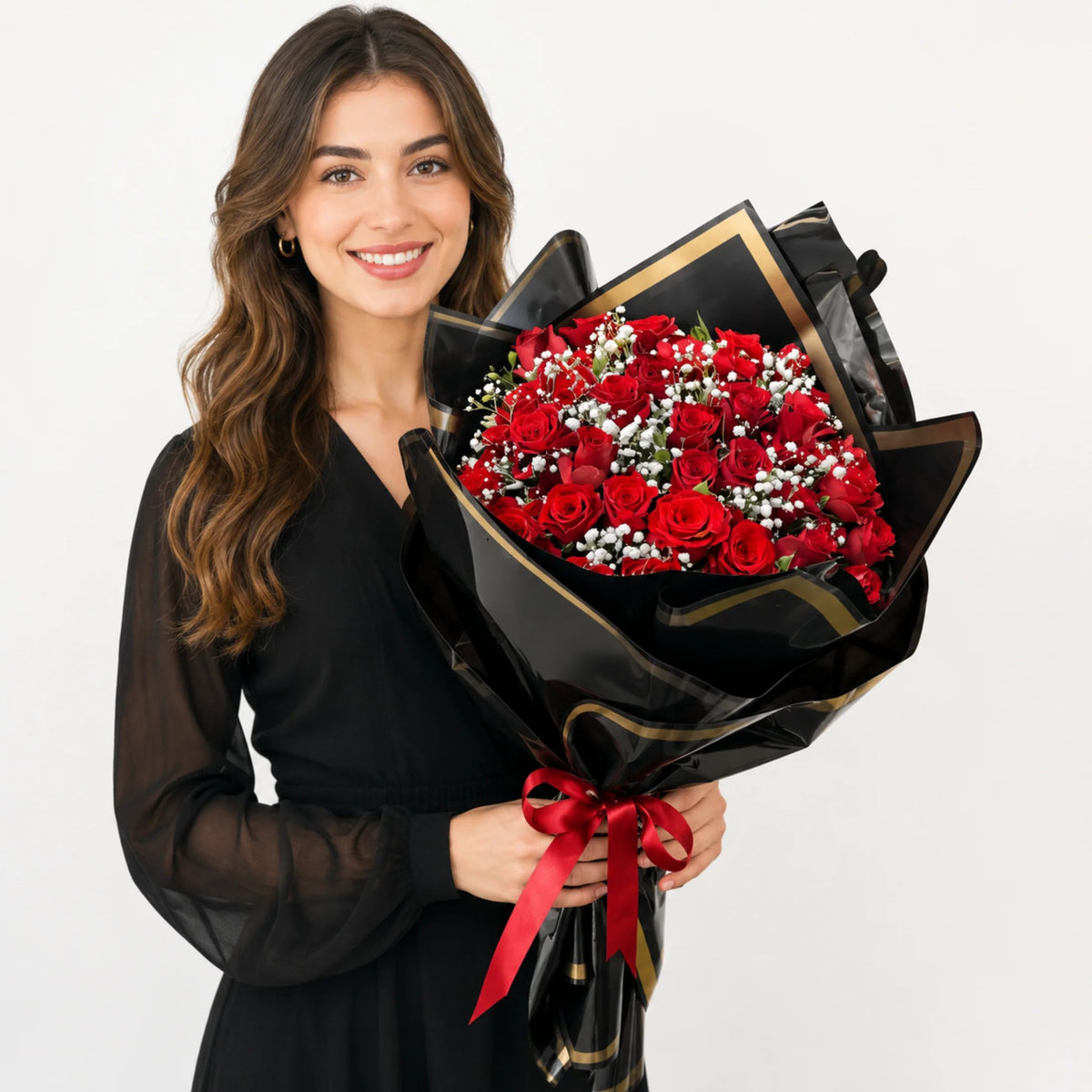 Büyüleyici 41 Kırmızı Gül Buketi