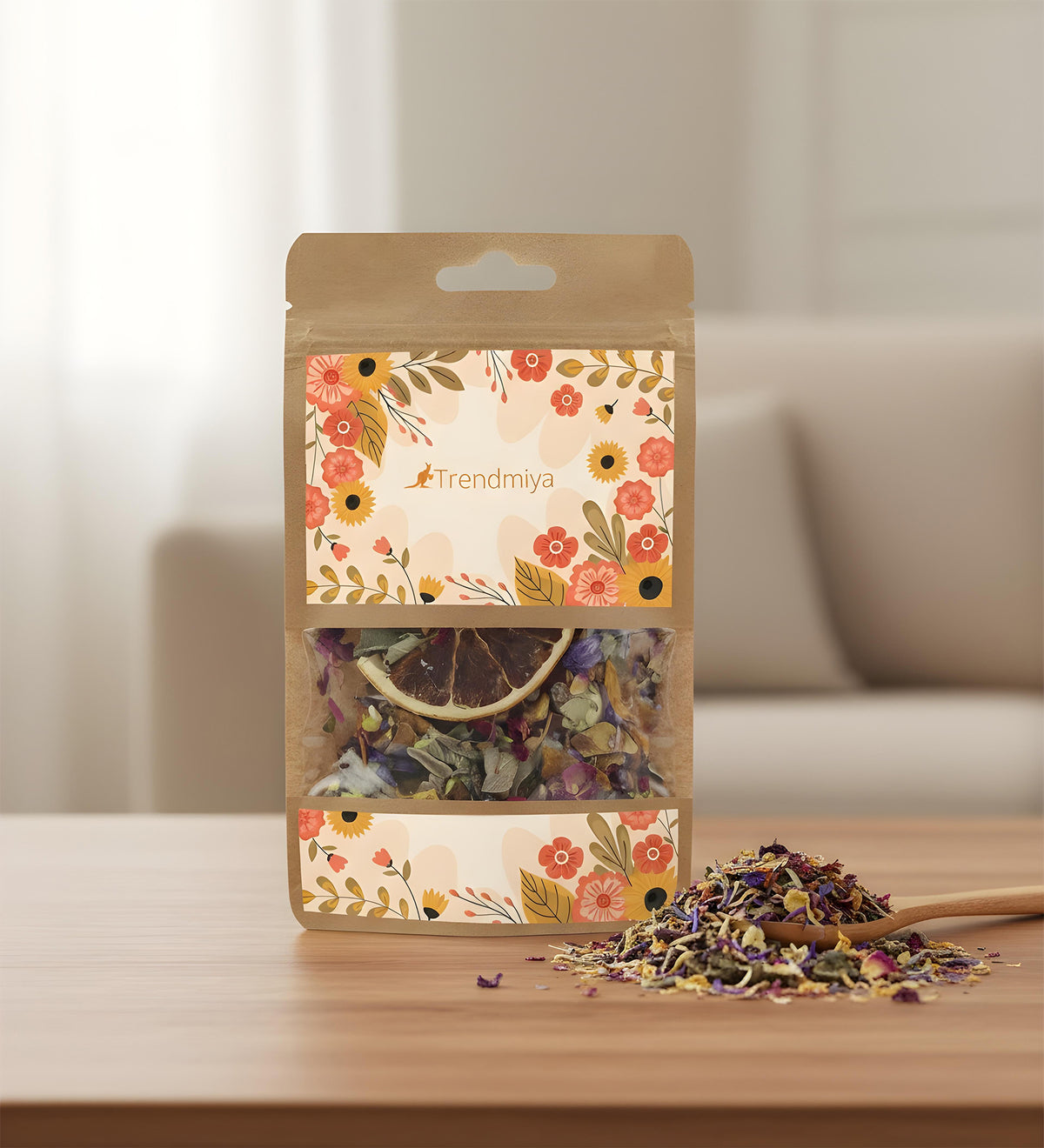 Cam Matara & Trendmiya 200ml Kolonya & Bitki Çayı & Otacı Pastil Hediye Seti