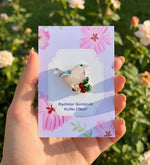 Kadınlar Günü Kartında Broş