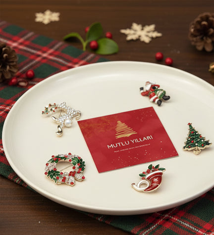 Yılbaşı Temalı Broş