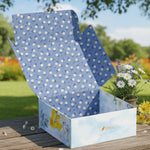 Mavi Çiçek Tasarım Kutu