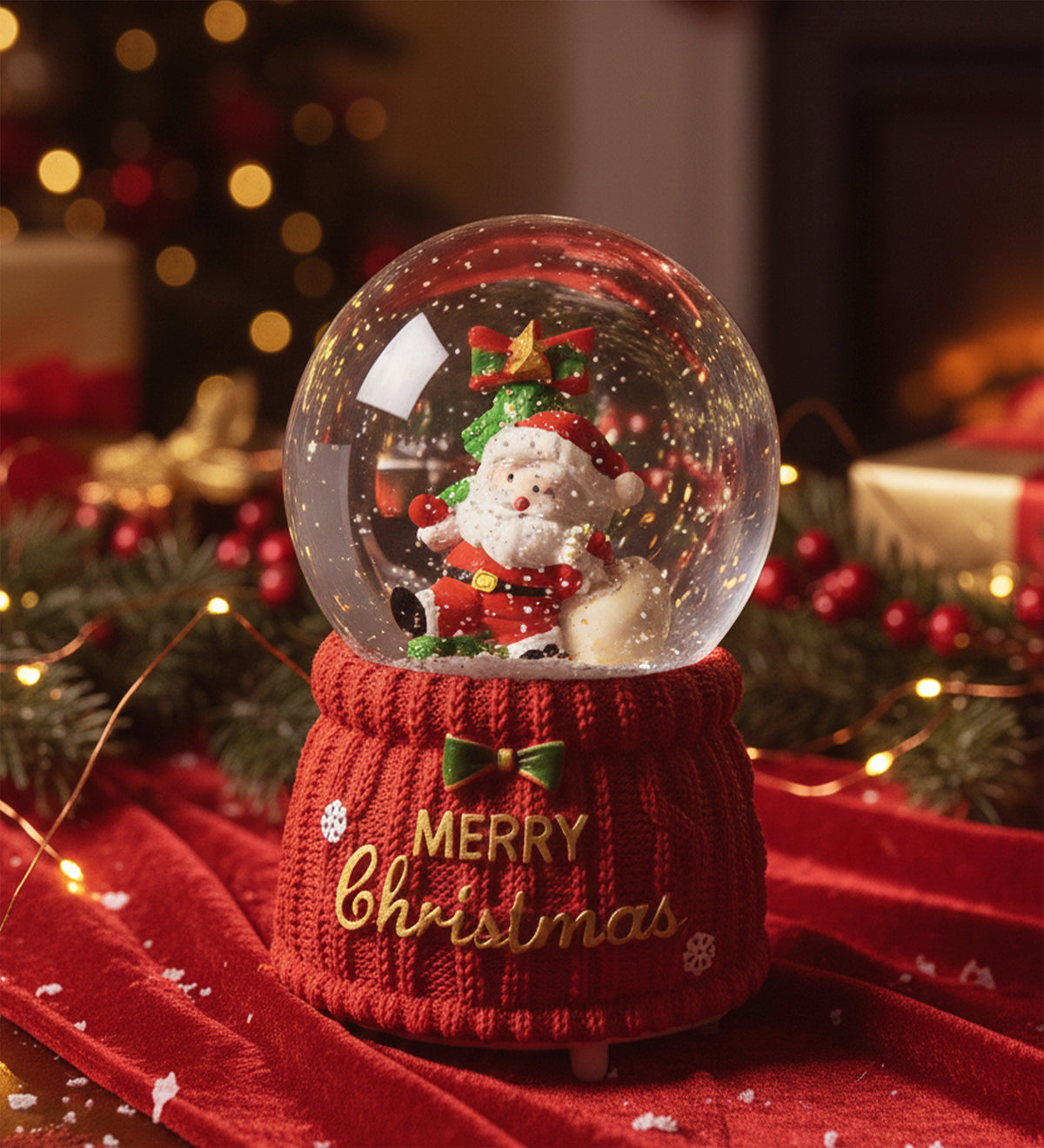 Büyük Boy Noel Baba Kar Küresi