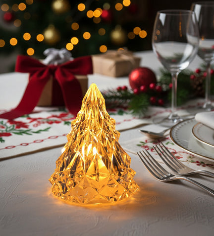 Işıklı Çam Ağacı Biblo