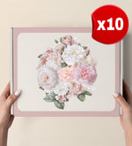 Çiçek Tasarım Kutu (10 Adet)