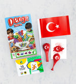 Denge Tetrisi & Adel Pastel Boya & Bayrak & 2'li Balon Hediye Seti