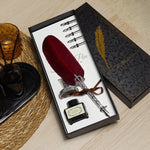 Divit Uçlu Tüylü Kalem & Deri Kapaklı Vintage Anı-Seyahat Defteri & İnstagram Çerçeve & Çilek Kokulu Bardak Mum Öğretmenler Günü Hediye Seti