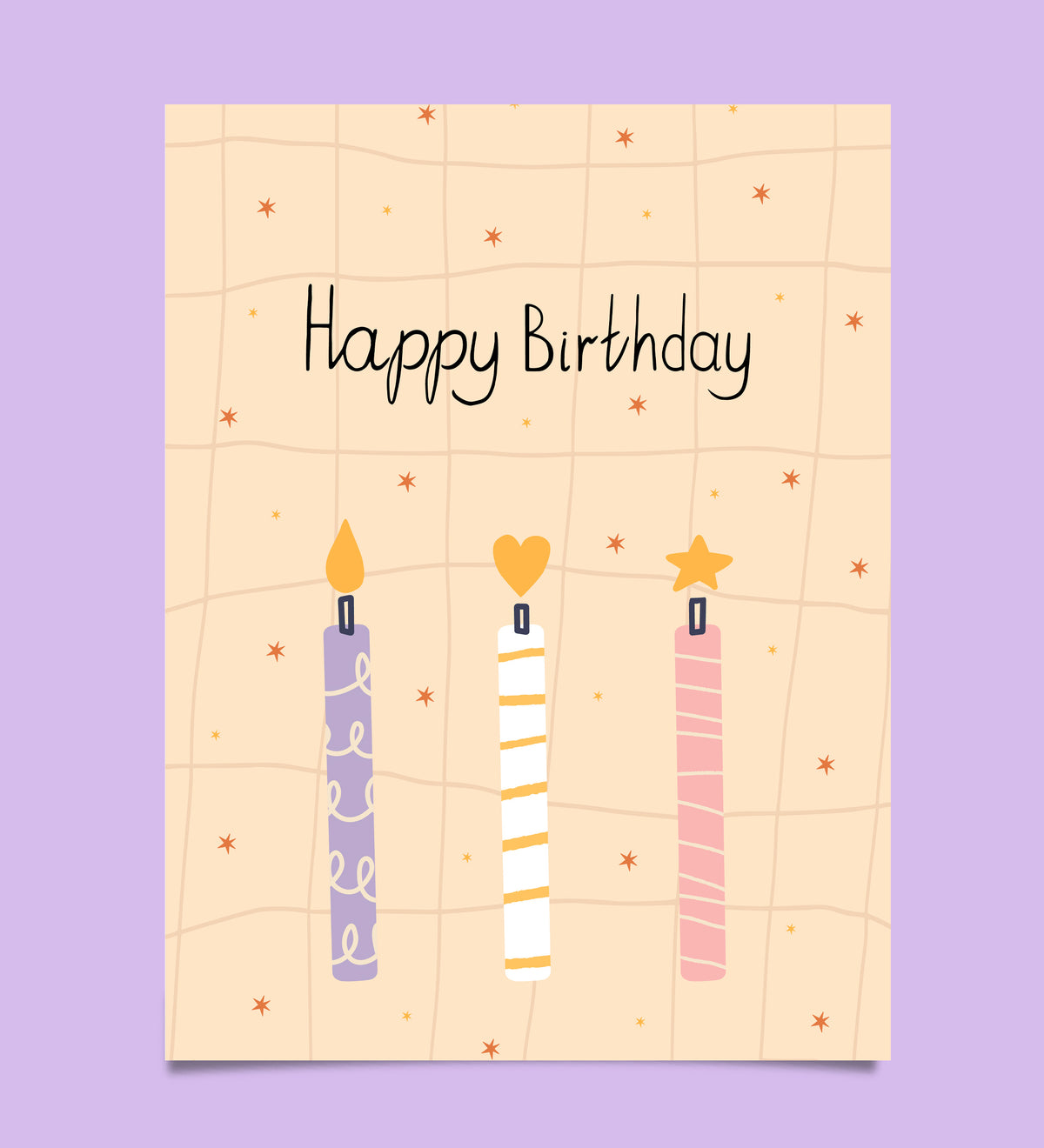 Happy Birthday Mesaj Kartı