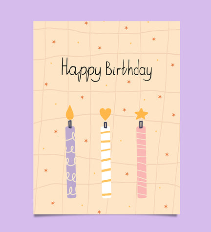 Happy Birthday Mesaj Kartı