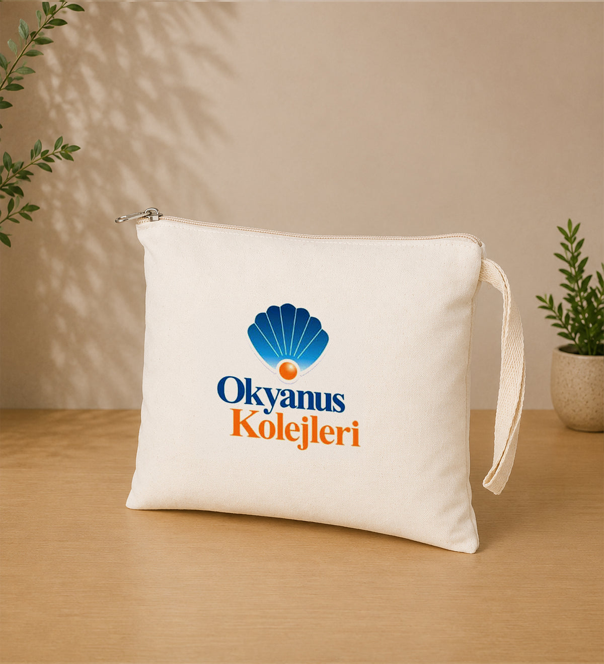 Fermuarlı Bez Çanta