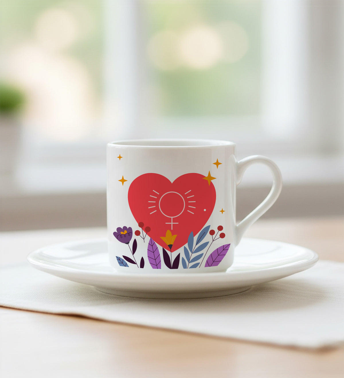 Kadınlar Günü Tasarım Fincan