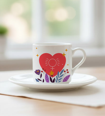 Kadınlar Günü Tasarım Fincan