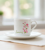 Pembe Baskılı Fincan