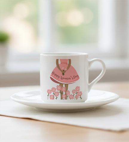 Kadınlar Günü Tasarım Fincan