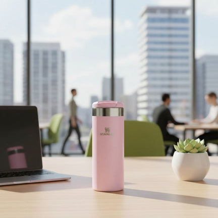 Kişiye Özel The AeroLight™ Transit Mug Stanley Termos 0.47L Pembe