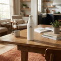 Kişiye Özel The All Day Slim Su Şişesi | 0,6 L Stanley Çelik Su Matarası Krem
