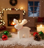 Kişiye Özel Baskılı Kupa & Geyikli Mum & Yılbaşı Çorabı Hediye Seti