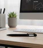 Siyah Işıklı Metal Tükenmez Kalem