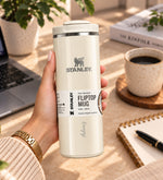 Kişiye Özel The Transit Fliptop Mug 0.35L Krem