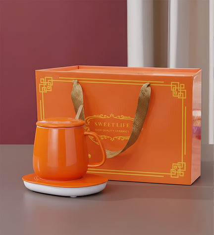 Usb Isıtıcılı 350ml Kupa Bardak Turuncu