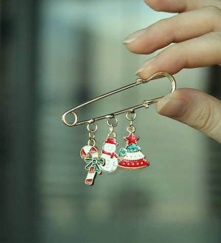 Yılbaşı Charmlı İskoç İğnesi