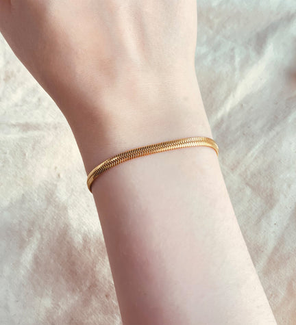 Çelik İtalyan Zincir Bileklik