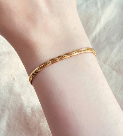 Çelik İtalyan Zincir Bileklik