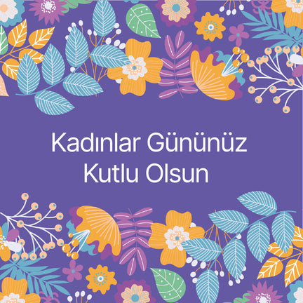 Kadınlar Günü Mesaj Kartı