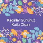 Kadınlar Günü Mesaj Kartı
