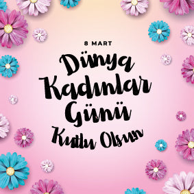 8 Mart Kadınlar Günü Mesaj Kartı
