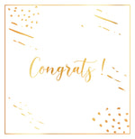 Yaldız Baskılı Tebrikler Kartı