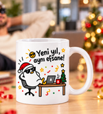 Yeni Yıl Tasarım Esprili Kupa