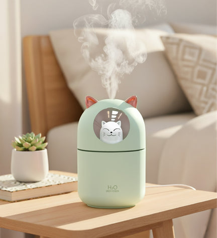 Yeşil Kedili Hava Nemlendirici