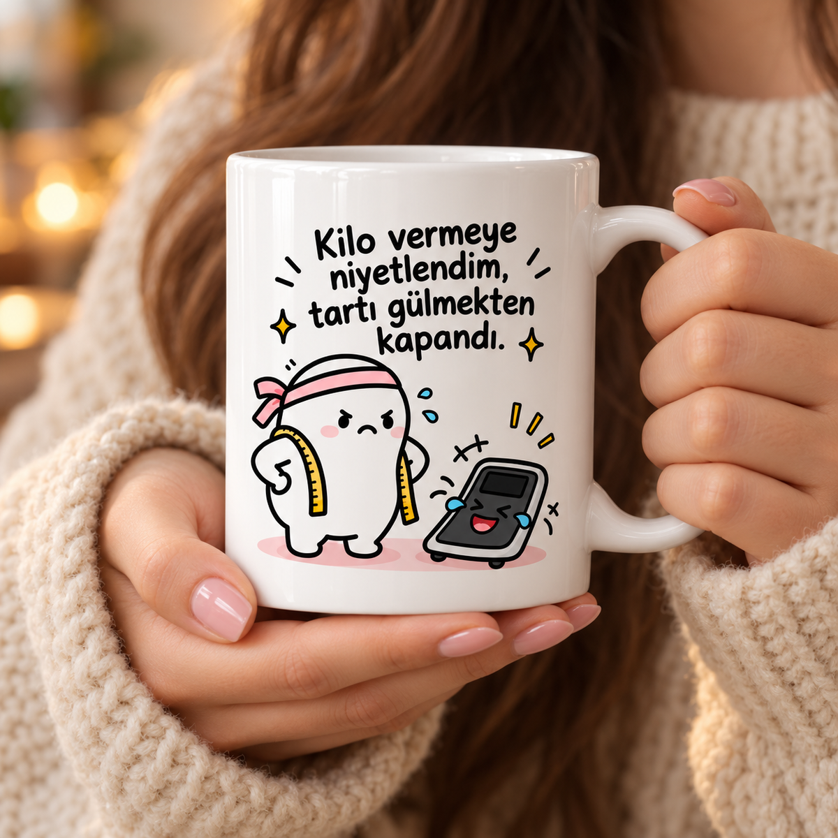 Karikatürlü Kupa Bardak