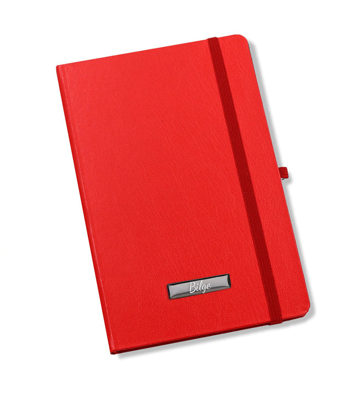 Kişiye Özel Kırmızı Defter & Gümüş Renk Detaylı Kırmızı Tükenmez Kalem & USB Bellek & Kupa & Cam Matara