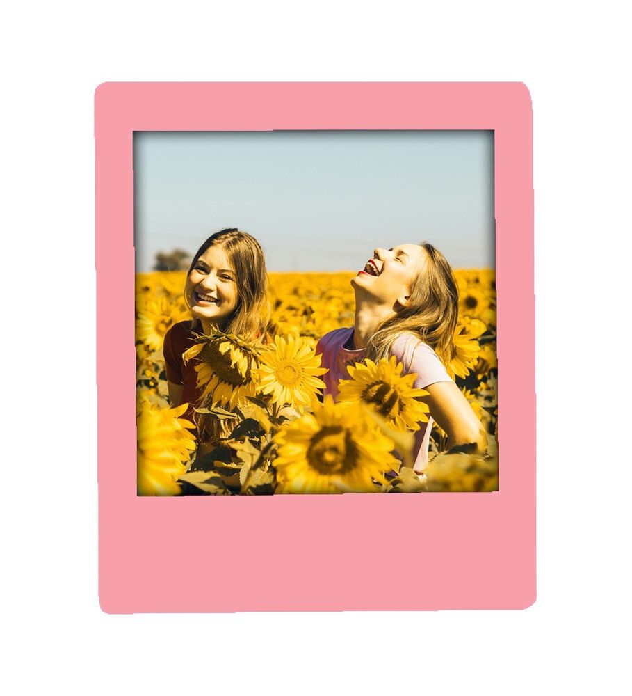 Kişiye Özel Pembe İnstagram Çerçeve & Renkli İstiridye Mandal Toka & Mini Kavanoz Mum & Pastel Oje Hediye Seti