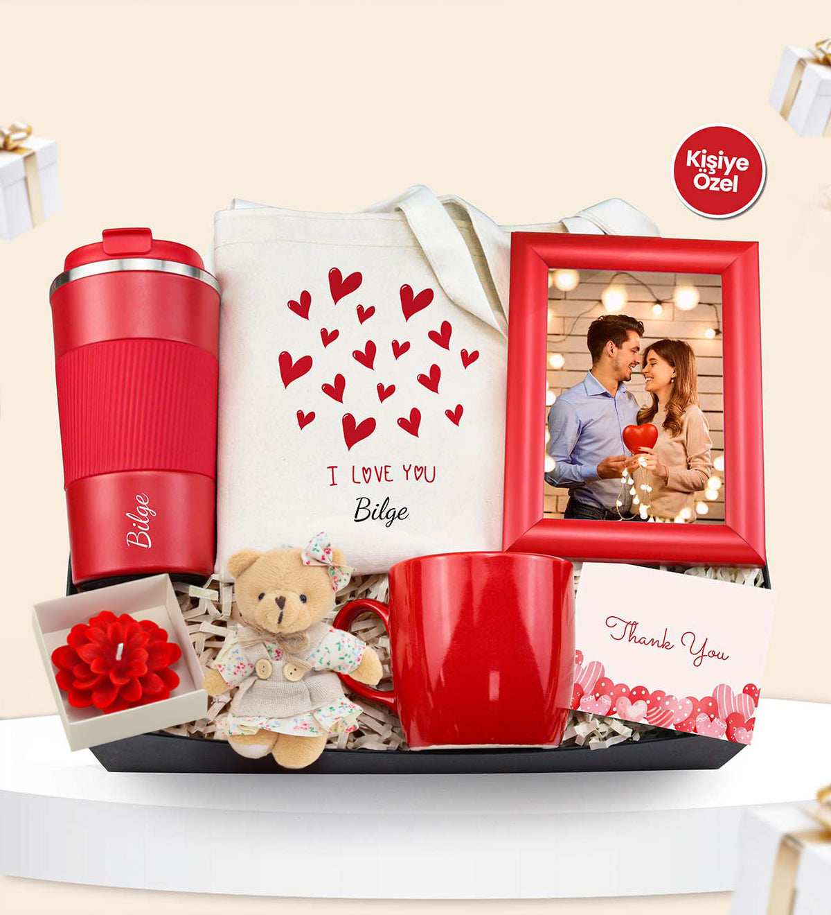 Sevgiliye Özel Mini Love Ayıcık Hediye Seti