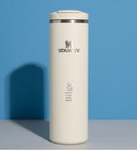 Kişiye Özel The Transit Fliptop Mug Stanley Termos 0.47 L Krem
